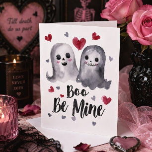 Carte Saint Valentin gothique Fantômes effrayants & Cœur