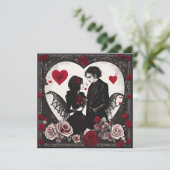 Carte Saint valentin gothiques (Debout devant)