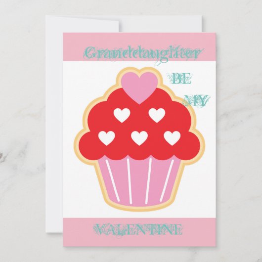 Carte Saint-Valentin Grandgirl Cupcake (Devant)