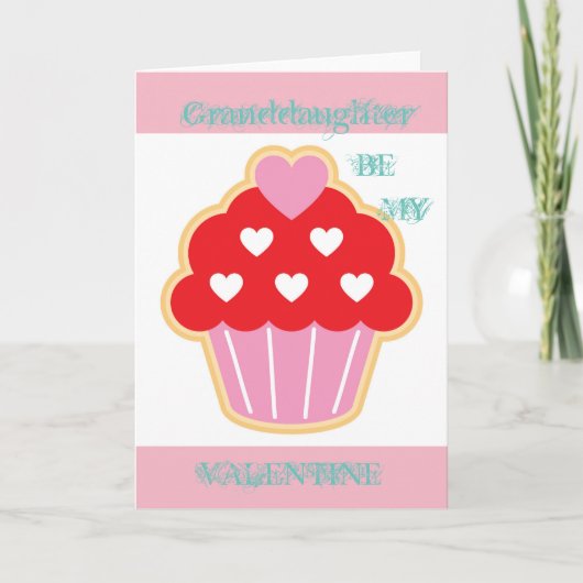 Carte Saint-Valentin Grandgirl Cupcake (Devant)
