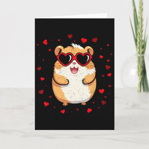 Carte Saint-Valentin Hamster Célibataires Cœur Amoureux