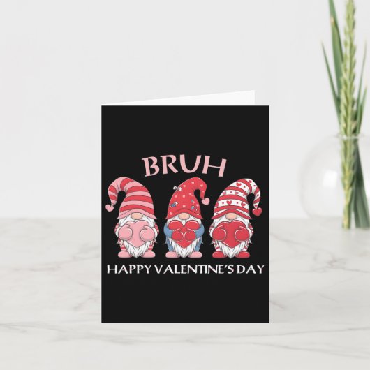 Carte Saint-Valentin Hayppy Gnomes Boxe Cœurs Hommes Fem (Devant)