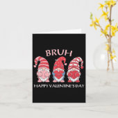 Carte Saint-Valentin Hayppy Gnomes Boxeurs Cœurs Hommes  (Fleur jaune)