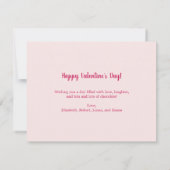 Carte Saint Valentin Huit photos Collage avec coeur (Dos)