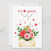 Carte Saint-Valentin - "I'm yours, no refunds" (Devant)