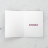 Carte Saint-Valentin Je T'Aime Hérisson Mignon (Intérieur)