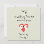 Carte Saint Valentin Lovable Llamas Valentines (Dos)