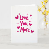 Carte Saint-Valentin Love You More (Fleur jaune)