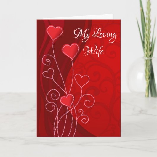 Carte Saint-Valentin-Ma femme aimante (Devant)
