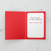 Carte Saint-Valentin Menthe Être Cadeau Drôle Glace (Intérieur)