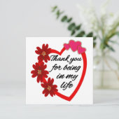 Carte Saint Valentin / Merci d'être dans ma vie (Debout devant)