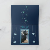 Carte Saint-Valentin mignon avec Basset Hound et cœurs e (Intérieur)