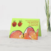Carte Saint Valentin mignonne - Tomates cerises (Dos)