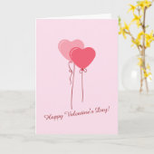 Carte Saint-Valentin minimaliste rose personnalisé (Fleur jaune)