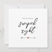 Carte Saint-Valentin Moderne Tellement Heureux de  (Devant)