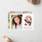 Carte Saint-Valentin Panda Tropical pour enfants P (Devant/Arrière en situation)