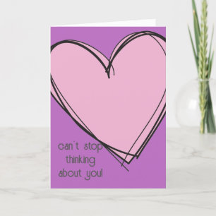 Carte Saint Valentin - Pensez à vous!