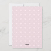 Carte Saint Valentin Pink & Red Hearts (Dos)