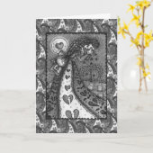 Carte Saint-Valentin pleurant à chaudes larmes, Cimetièr (Fleur jaune)