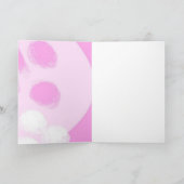 Carte Saint-Valentin Pois violette et rose (Intérieur)