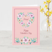 Carte Saint-Valentin pour amie (Fleur jaune)