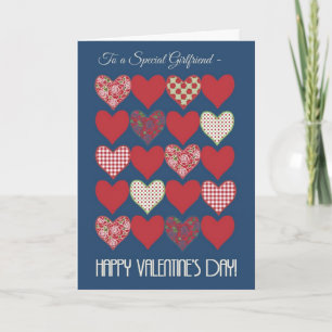 Carte Saint Valentin pour amie, Coeurs, Rose