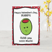 Carte Saint Valentin pour Bubby (Fleur jaune)