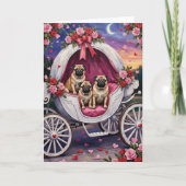 Carte Saint-Valentin pour chien Carlin (Devant)