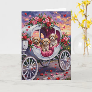 Carte Saint-Valentin pour chien Shih Tzu