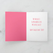 Carte Saint-Valentin pour coeur rose et rouge (Intérieur)