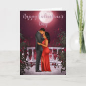 Carte Saint Valentin pour Couple Noir (Devant)