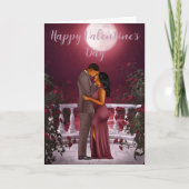 Carte Saint Valentin pour Couple Noir (Devant)