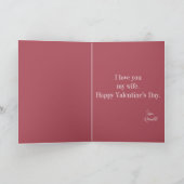Carte Saint Valentin pour elle (Intérieur)