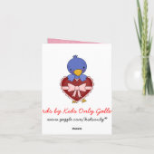 Carte Saint Valentin pour enfants (Dos)