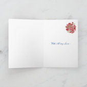 Carte Saint Valentin pour femme, Coeurs, Rose (Intérieur)