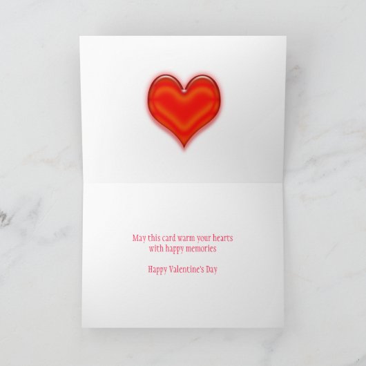 Carte Saint Valentin pour Frère et son partenaire (Intérieur)