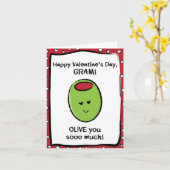 Carte Saint Valentin pour Gram (Fleur jaune)