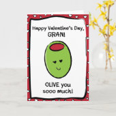 Carte Saint Valentin pour Gran (Fleur jaune)
