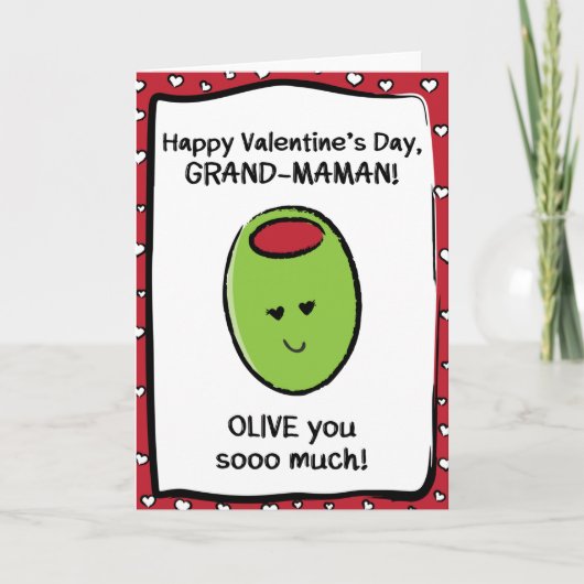 Carte Saint Valentin pour Grand-Maman (Devant)