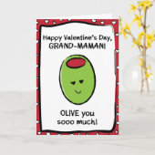 Carte Saint Valentin pour Grand-Maman (Fleur jaune)