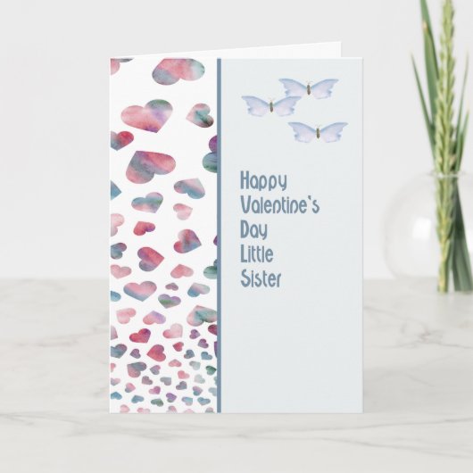 Carte Saint Valentin pour la petite soeur (Devant)