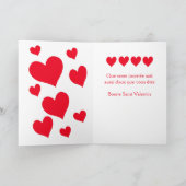 Carte Saint Valentin pour le fils en français (Intérieur)