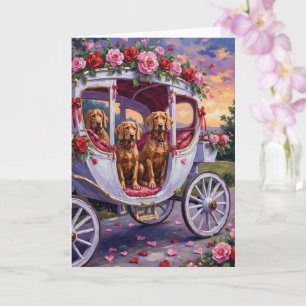 Carte Saint-Valentin pour les chiens Vizsla