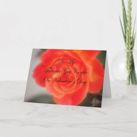 Carte Saint-Valentin pour les couples gays (Devant)