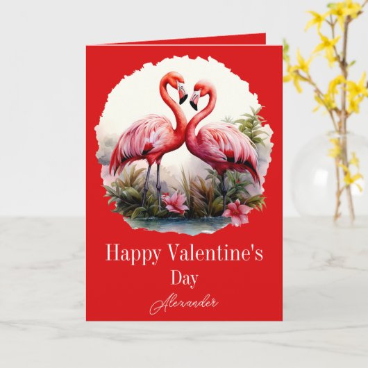 Carte Saint Valentin pour lui (Fleur jaune)