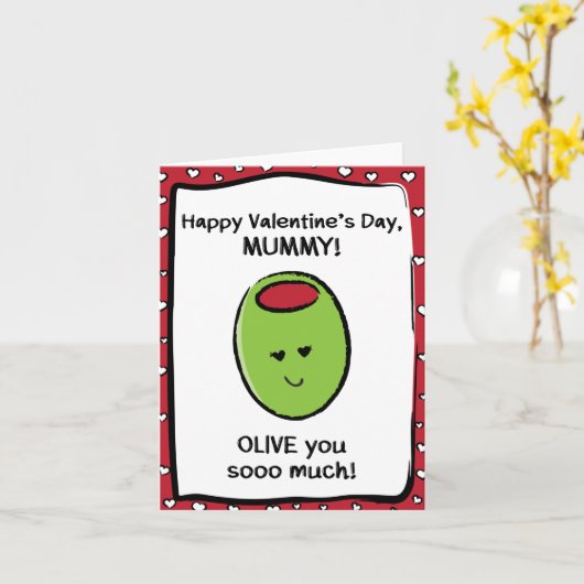 Carte Saint Valentin pour maman (Fleur jaune)