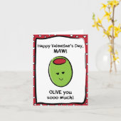 Carte Saint Valentin pour Maw (Fleur jaune)