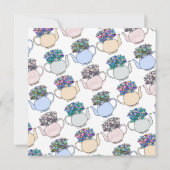 Carte Saint-Valentin pour Motif de thé sucré (Dos)