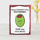 Carte Saint Valentin pour Nagymama (Fleur jaune)