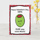 Carte Saint Valentin pour Opa (Fleur jaune)